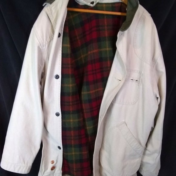 L.L.Bean Outerwer chore barn coat Jacket Heavy Lined Mens - Picture 4 of 7